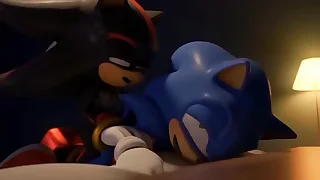Sonic and Shadow having chaos control - Altrix3D